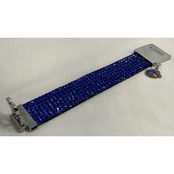Boise State Broncos University College Rhinestone Bracelet Heart Fan Cheer EUC - Picture 9 of 9
